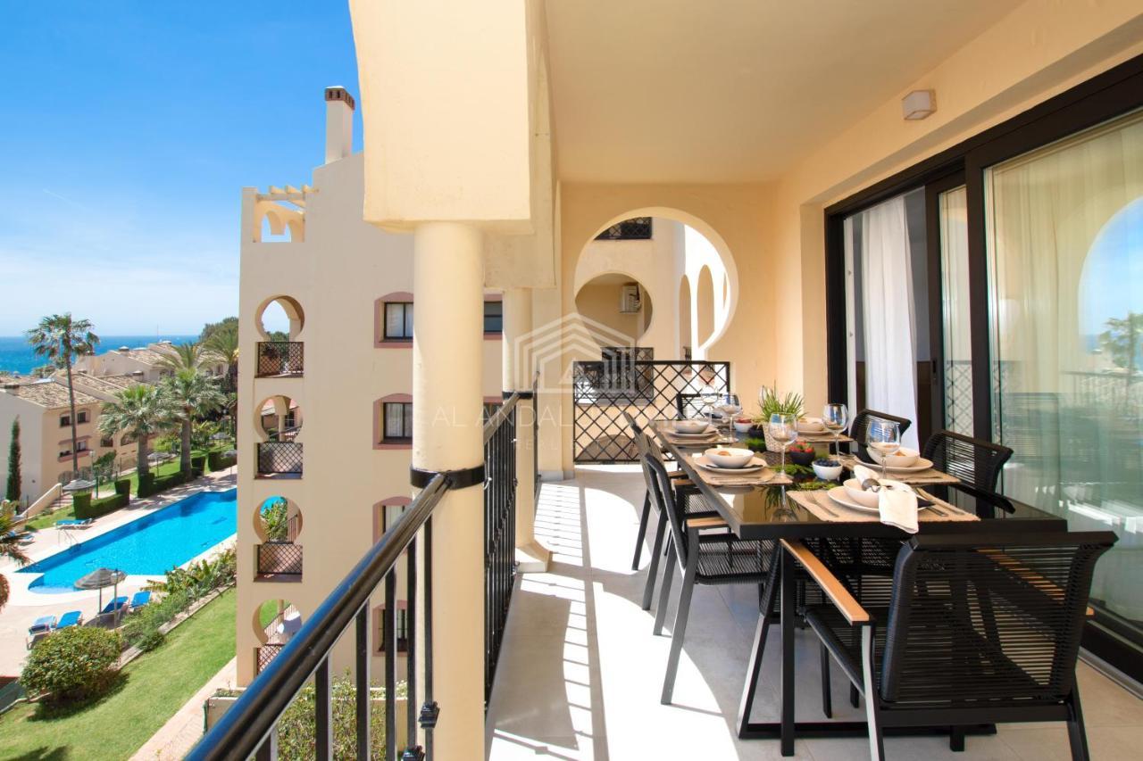 Ferienwohnung Panoramic Sea Views And Direct Access To The Beach From The Community In Torrenueva Málaga Exterior foto